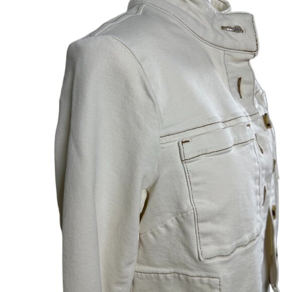J. Jill Modern Short Jacket Size S Petite Ivory - Picture 4 of 14